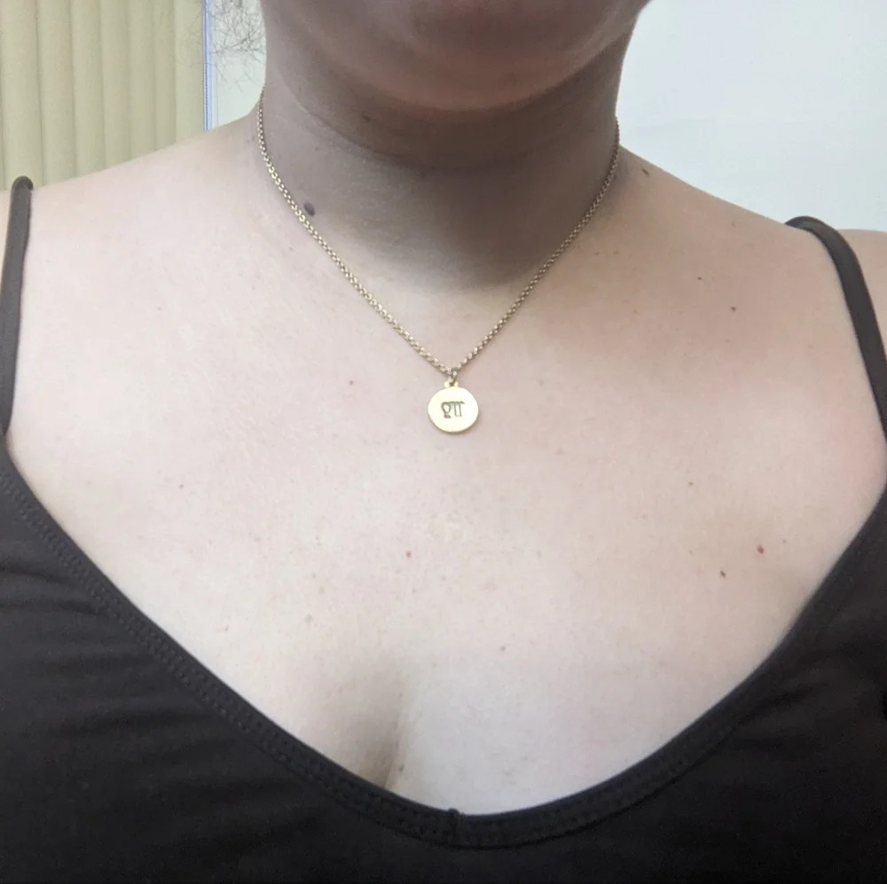 Virgo Sign Gold  Coloured Necklace - Picture 5 of 6